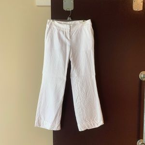 Loft white linen pants